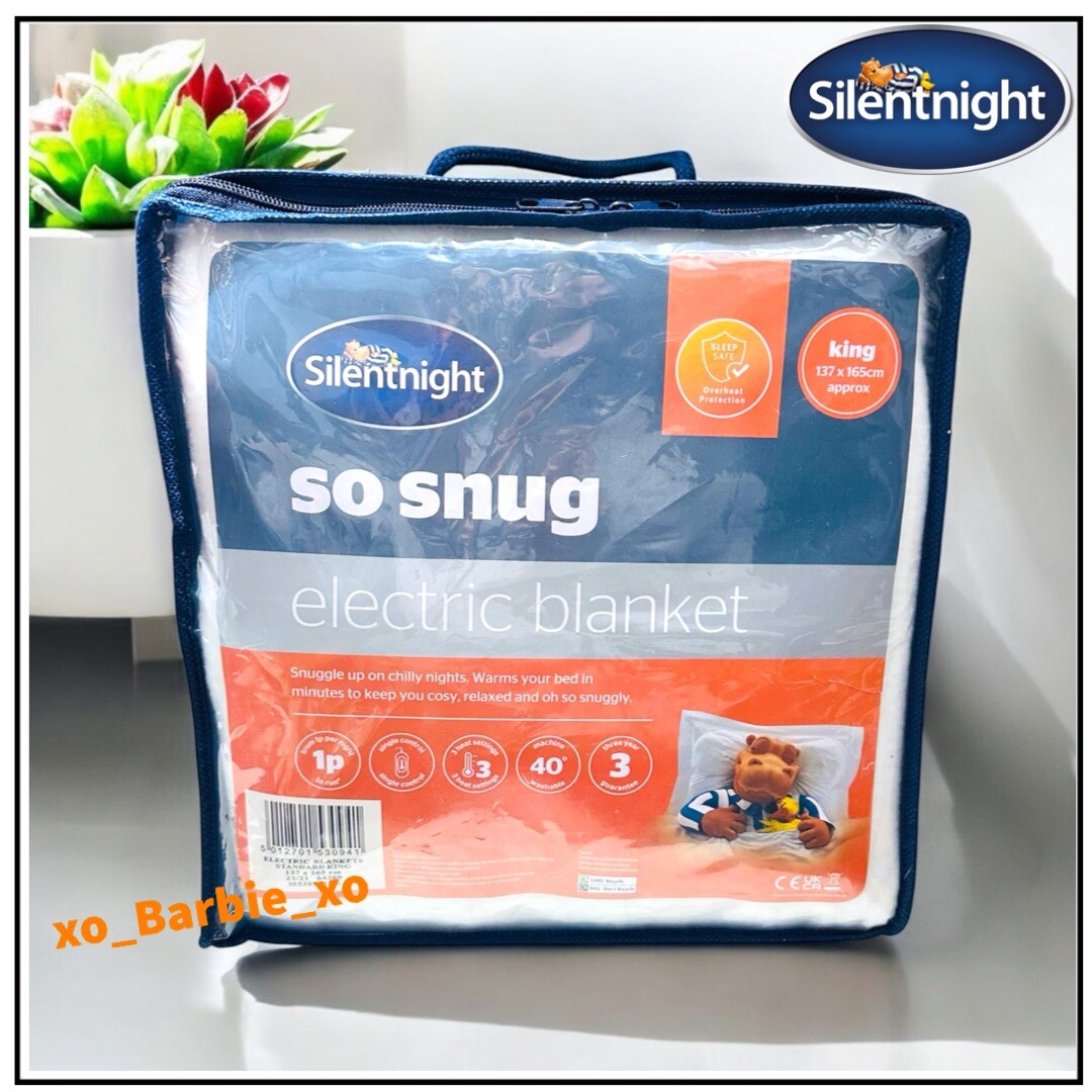 New Silentnight King size So Snug Electric Blanket