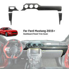 Center Console Dash Panel Trim Cover Interior For Ford Mustang 2015carbon Fiber