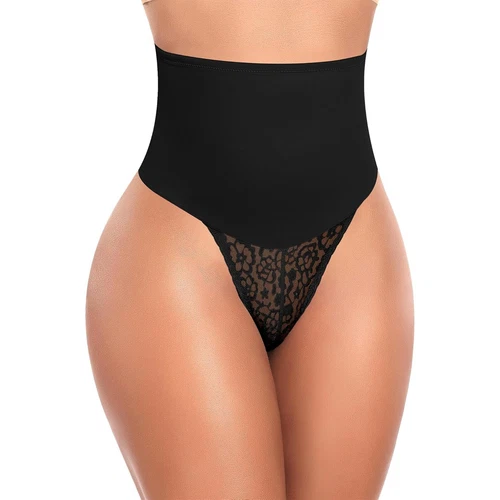 Women Tummy Control Body Shaper Trainer High-Waist Thong Panty Boned Shapewear - Picture 7 of 21