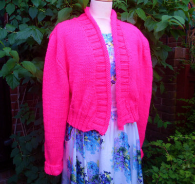 pink chunky cardigan uk