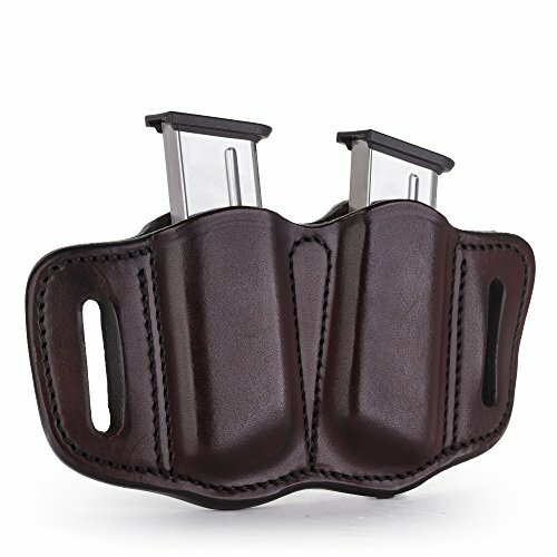 1791 Leather Double Mag Holster Best for Concealed Carry Needs - Signature Brown-image