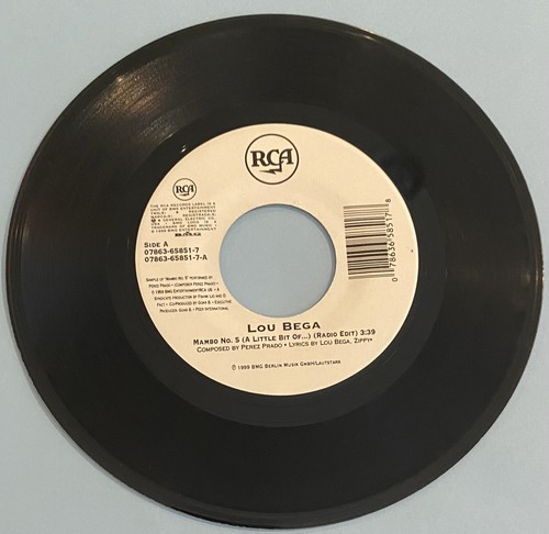 Lou Bega "Mambo No. 5 ( A Little Bit of… ) / Beauty on the TV-screen “ Vinyl 45
