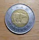 1996 Canadian 2 Dollar Toonie Bi-Metal Queen Elizabeth II Circulated Exact Coin — photo 2