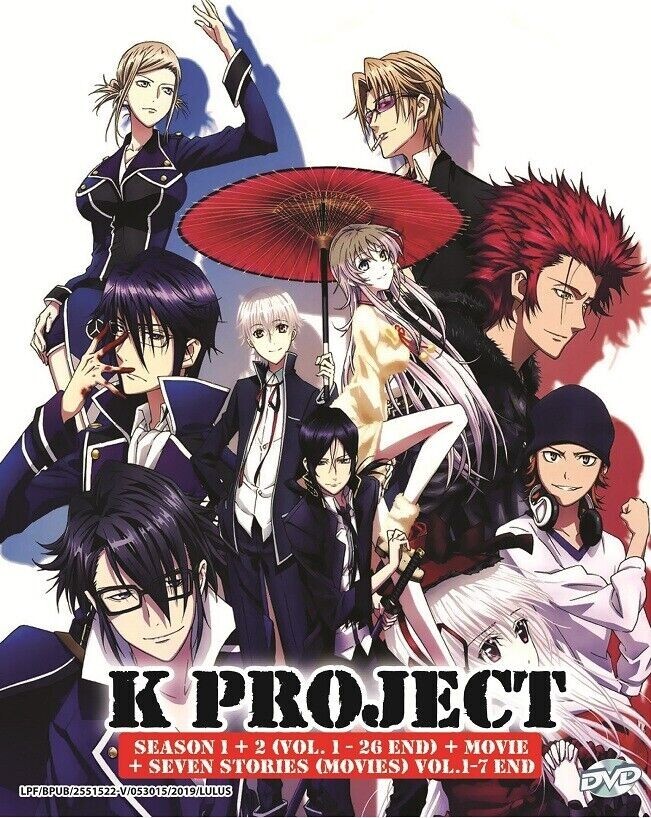 K Project Season 1-2 (Vol.1-26 END & Movies) Complete Anime