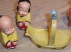 VINTAGE ASIAN/ JAPANESE BOY & GIRL IN A BOAT S&P SHAKERS - PLUS MORE — photo 3
