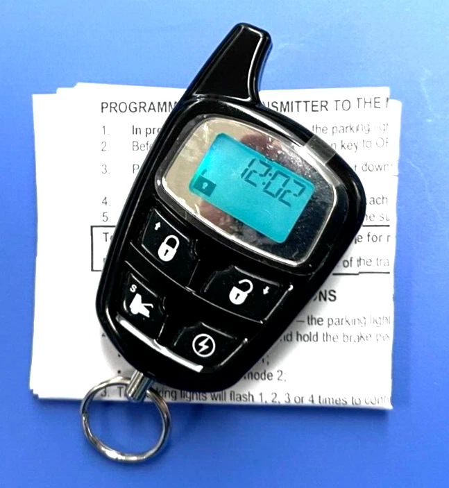AUTOSTART NAHAS5501 HDR 2 WAY LCD REMOTE START ALARM FOB w Programming