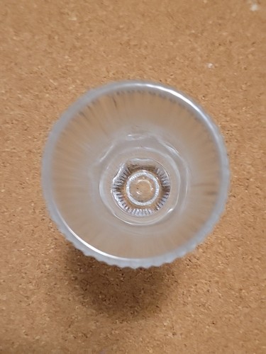 Vintage 5" 24% Lead Crystal Fostoria Melissa Bud Vase Thumbprint Ribbed Sides - Picture 5 of 7