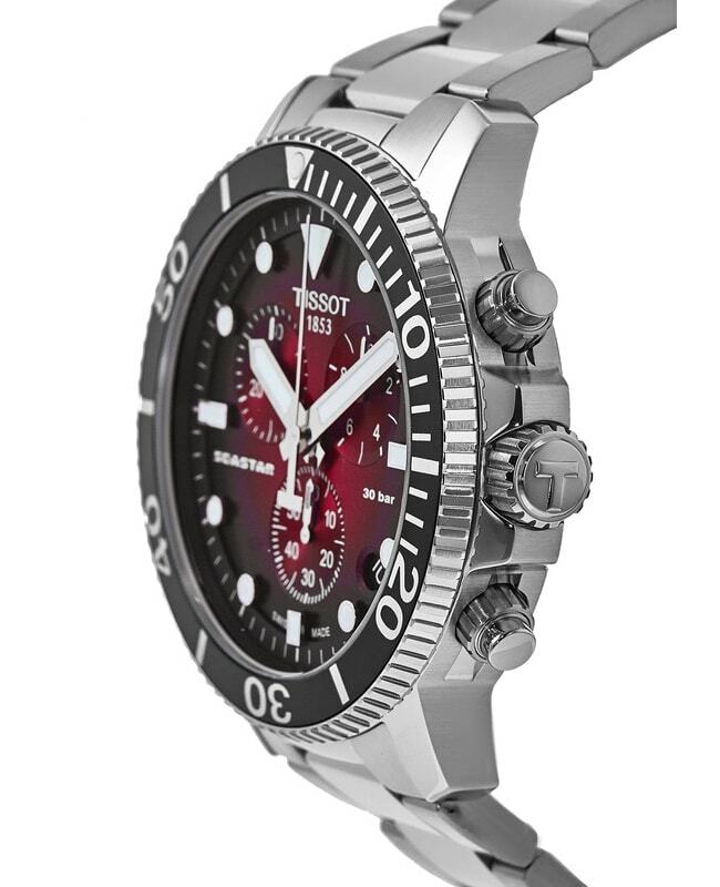 tissot seastar 1000 chronograph red