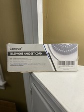 Telephone Handset Cord, Black, 2 Pack, Universally Compatible 6FT uncoiled