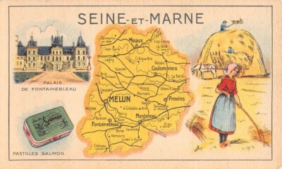 Chrom Illustration Geographie Frankreich Departement Seine et Marne Vermi KILL-KOSS