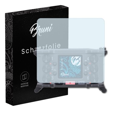 Bruni 2x Folie für Zoom F6 Schutzfolie Displayschutzfolie