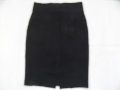 MEXX Slim Jersey Pencil Skirt Black Size 36 Excellent ZC1018