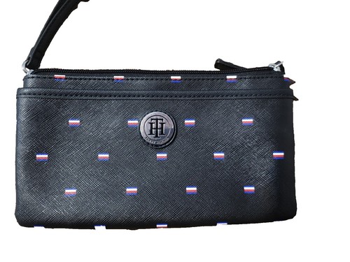 Tommy Hilfiger Signature Canvas Backpack Black /White W 