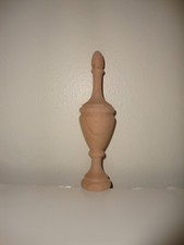 WOOD FINIAL UNFINISHED FOR CLOCK, BED OR FURNITURE FINIAL  90