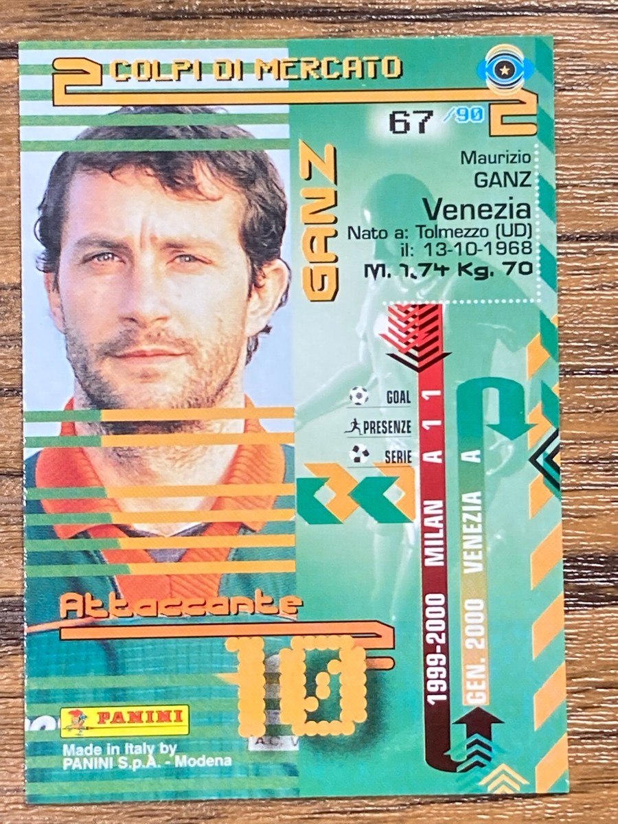 Panini Card Calcio 1999-2000 Serie A No.67 Maurizio Ganz Venezia