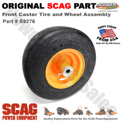 くちゃ Scag Flat Free Front Caster Tire & Wheel Assembly - Fits Z