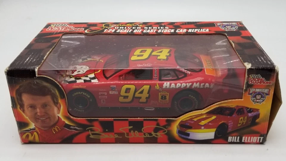 Racing Champions BILL ELLIOTT #94 1/24 Diecast McDonalds 50 aniversario NASCAR Foto 2 de 4
