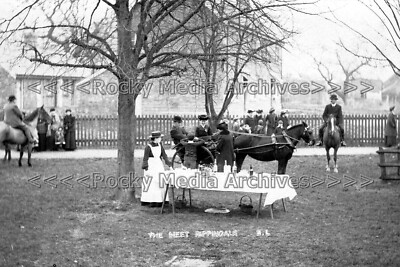 nuu-40 Jagdszene, The Meet, Rippingale, Lincolnshire 1910. Foto