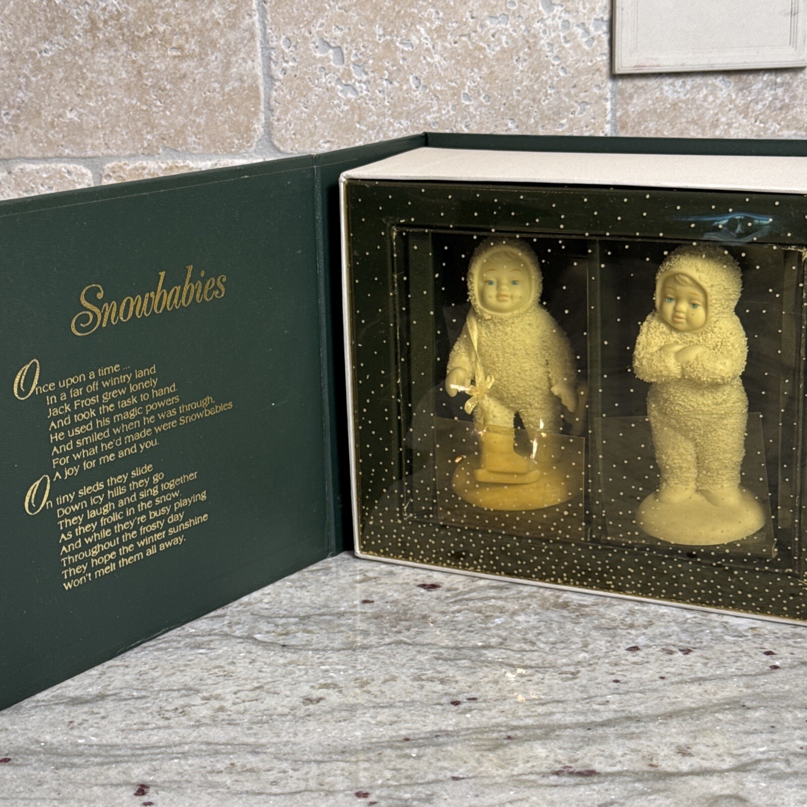 DEPT 56 Snowbabies I Found Your Mittens Figurine Set of 2 174