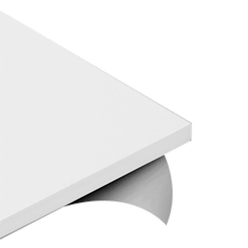 3/32" Food Manufacturing Multiuse White 12" x 12" Neoprene Rubber Adhesive Sheet - 第 1/1 張圖片
