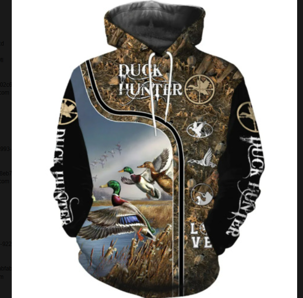 Duck Hunter 3D All Over Printed Hoodie - Best Hot Gift Idea