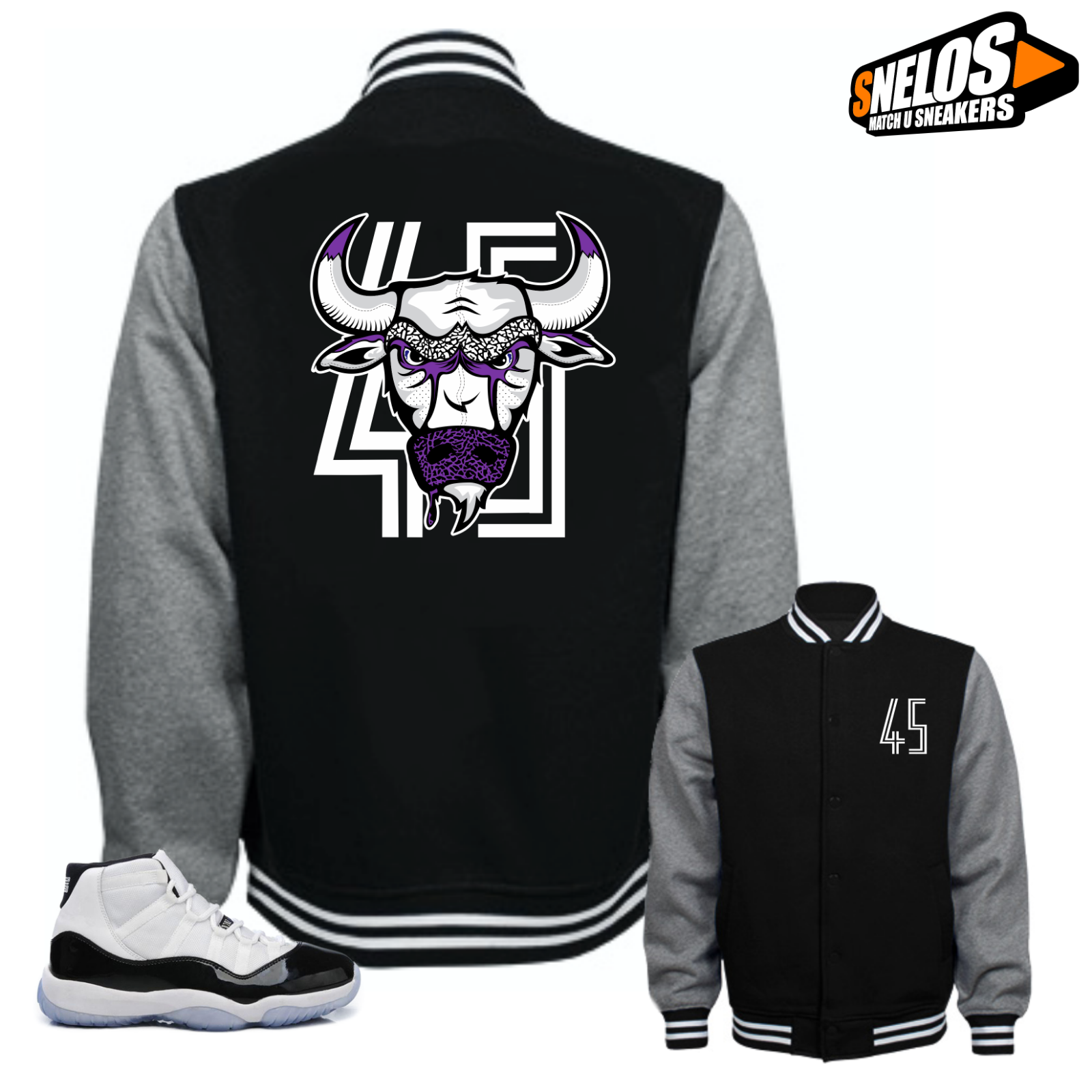 Jacket To Match Jordan 11 Concord Bull 45 Black EBay