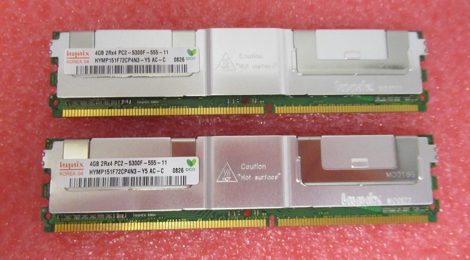 Hynix HYMP151F72CP4N3-Y5 16GB (4x4GB) PC2-5300 DDR2-667MHz ECC CL5 240P Memory - Image 2 of 4