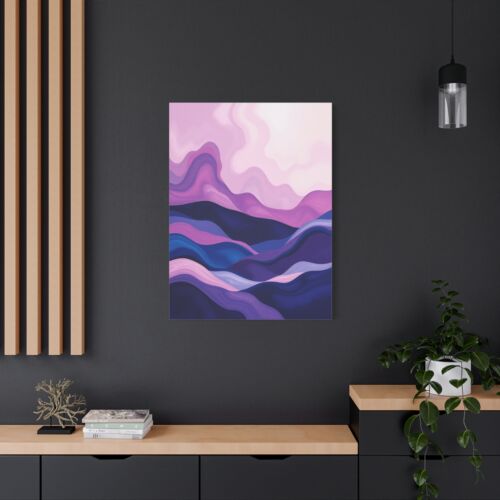 Abstract Minimalist landscape rolling hills print Matte Canvas, Stretched, 1.25" - Picture 21 of 25