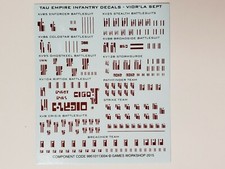 Infantry Decals - Vior'la Sept, Transfer sheet, T'au Empire, Tau, 40K, GW