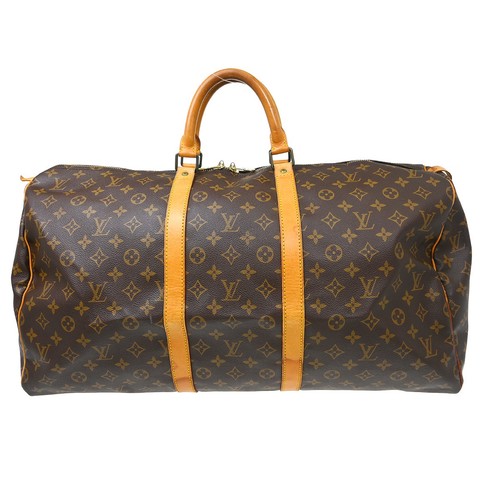 Louis Vuitton Keepall Bag Monogram Canvas Brown Travel Bag
