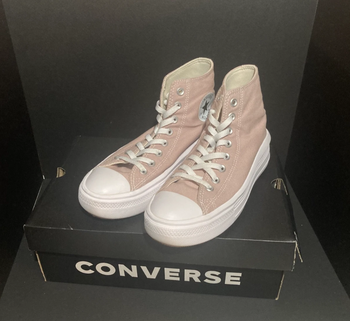 Converse Chuck Taylor All Star Move High Stone Mauve W for sale | eBay