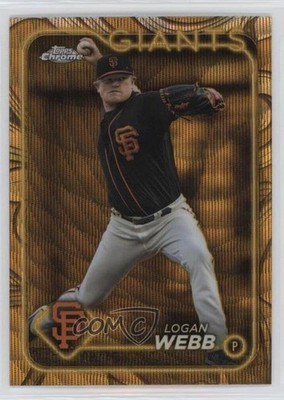 2024 Topps Gilded Collection Gold Wave Refractor /75 Logan Webb #135 0c3h