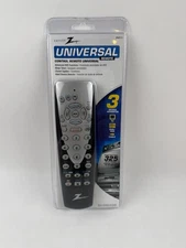 ZENITH ZN311 3 Device Universal Remote Control 250 Brands TV VCR Cable Box New