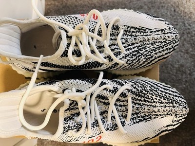 Size 8.5 - adidas Yeezy 350 V2 Zebra Boost White