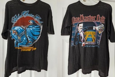 Blue Oyster Cult unisex 2 sided retro balck short sleeve tee QT4990