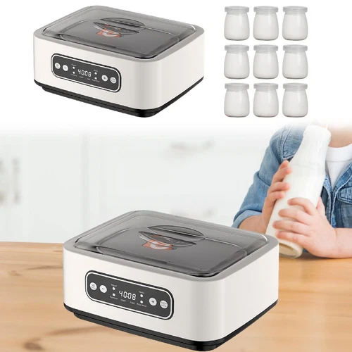 Joghurtbereiter Gerät mit Thermostat und 9 Gläsern 100ml für selbstgemachten Joghurt - Bild 20 von 24