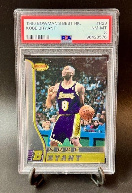 Kobe Bryant Los Angeles Lakers 1996-97 Bowman's Best Basketball #R23 (RC) PSA8