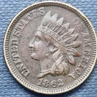 1862 Indian Head Cent 1c XF+ Details #102048