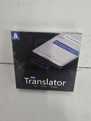 Timekettle Zero Translator Device for iPhone IOS - Black - NEW
