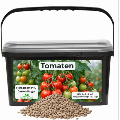 Tomaten Dünger mit Langzeitwirkung 1 Kg | Flora Boost PRO NPK 8-4-6