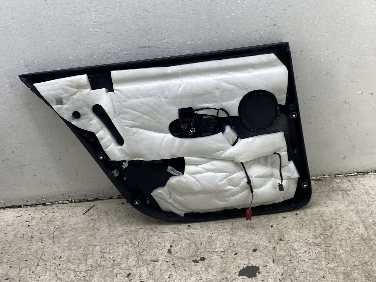 2013-2019 BENTLEY FLYING SPUR REAR RIGHT INNER DOOR TRIM PANEL W/WHITE STITCHING
