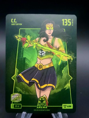 Bo Jackson Battle Arena Battlefoil Glow C.C. Caitlin Clark #BF-42 SP ZM