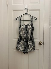 Fantzen Black and White Paisley swimsuit