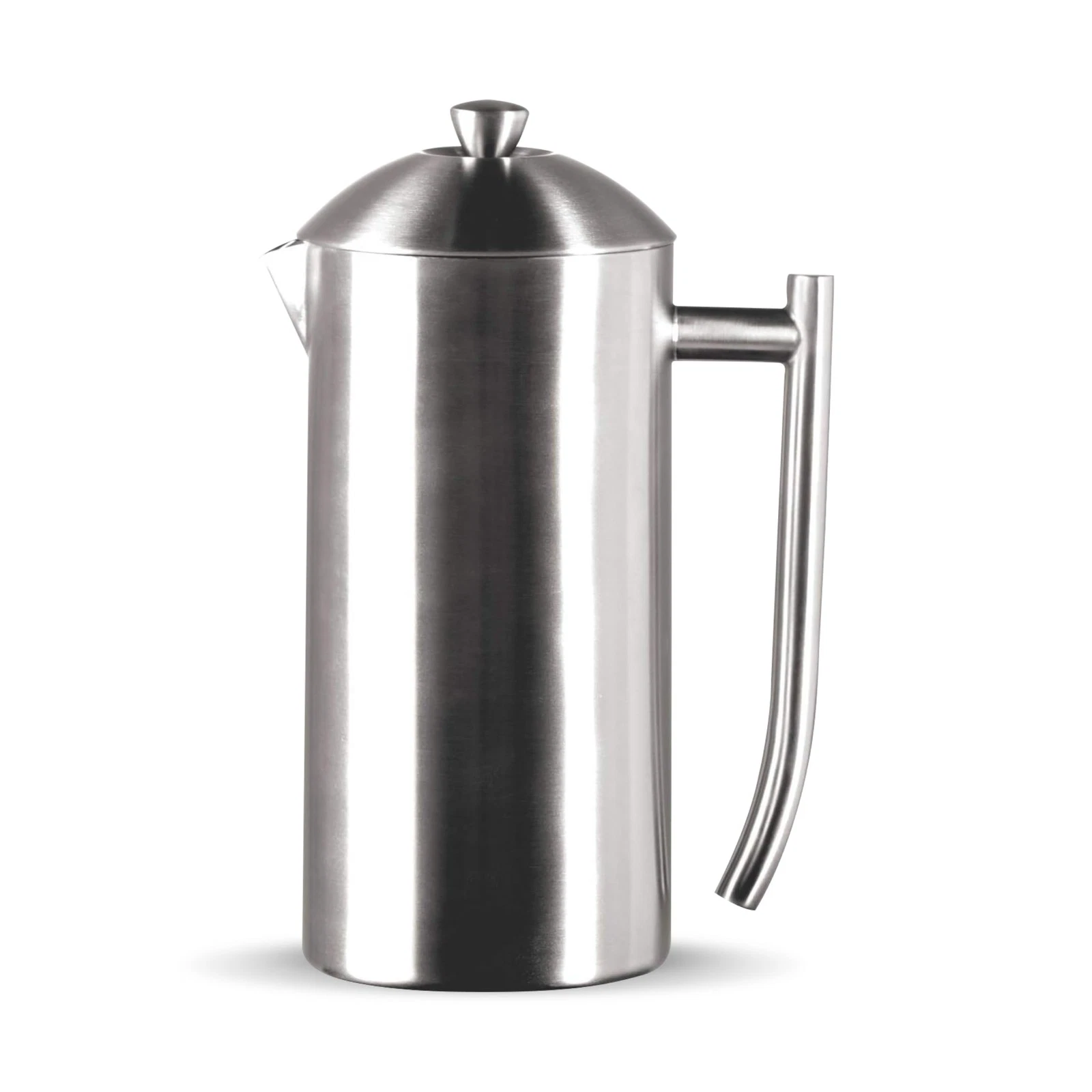 11 Oz Double Wall Stainless Steel French Press Coffee Maker Sediment Free Brew