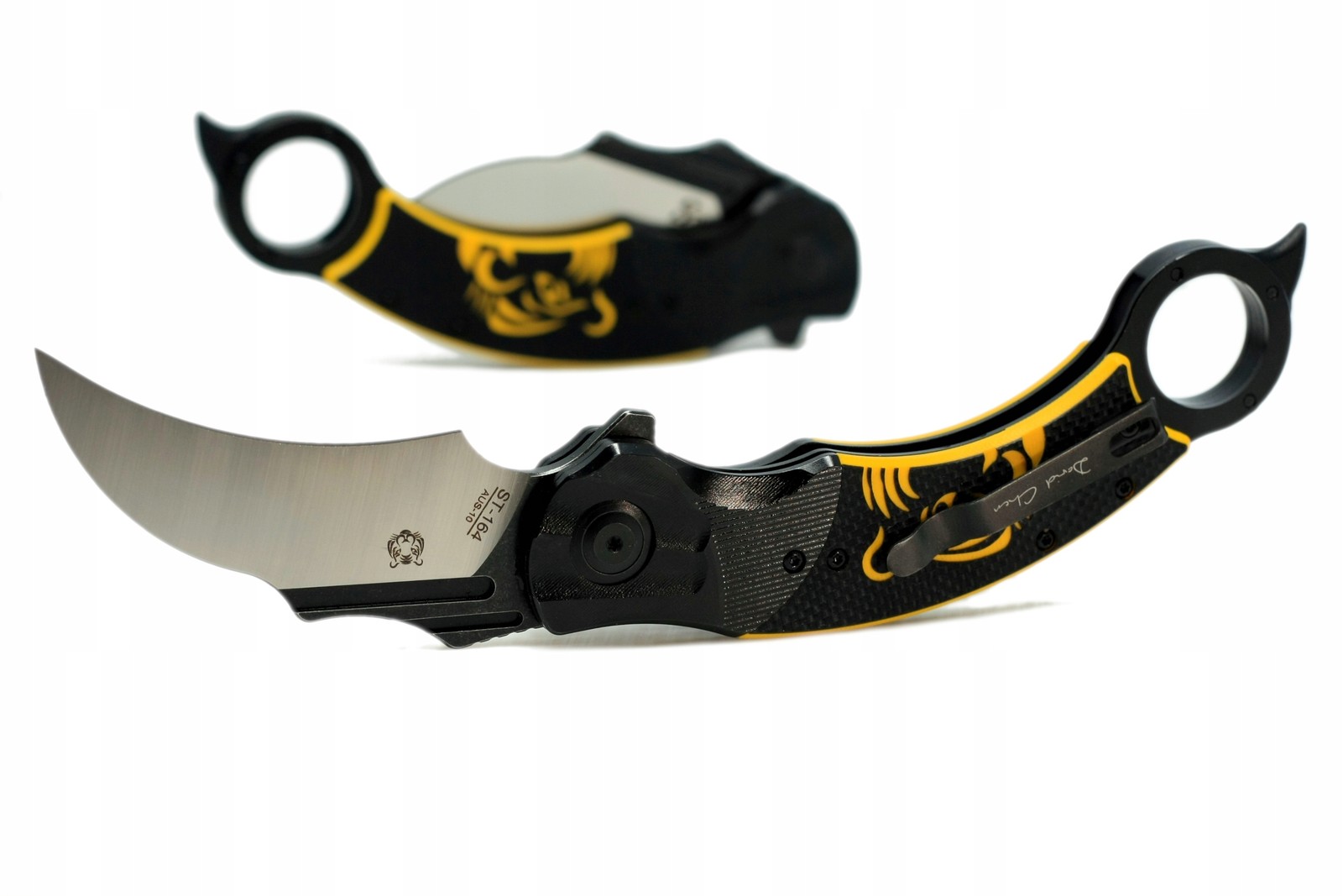 KARAMBIT folding pocket knife EDC steel survival Sitivien ST164 pocket knife