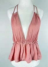 Le Lis Collection Women’s Mauve Top Sleeveless Deep V-Neck Size S, M, L