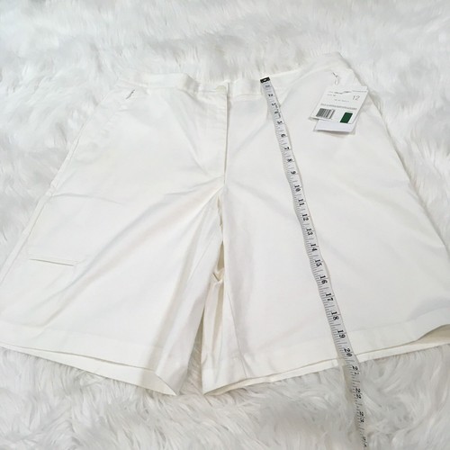 Liz Golf Womens Shorts Size 12 On the Tour 2-4 White Bermuda - Afbeelding 9 van 12