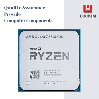 AMD Ryzen 7 5700X3D CPU - Socket AM4 8 Cores 16 Threads 3.4 GHz 4.5 GHz Turbo 96