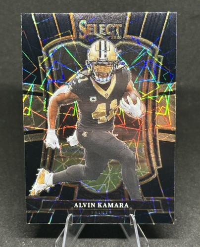 2025 Panini Select Premier - #140 Alvin Kamara - Black Prizm 1/1 - One of One ⚜️
