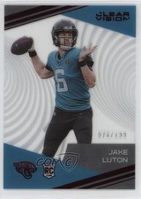2020 Panini Chronicles Clear Vision Rookies Red 76/199 Jake Luton #CV-30 0q3